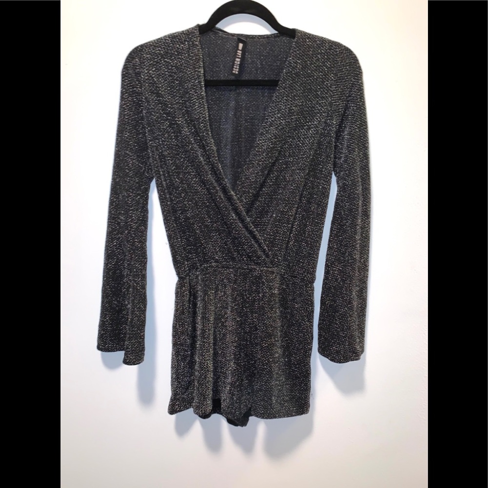 Design Lab Metallic Romper (Size XS) - Picture 3 of 6